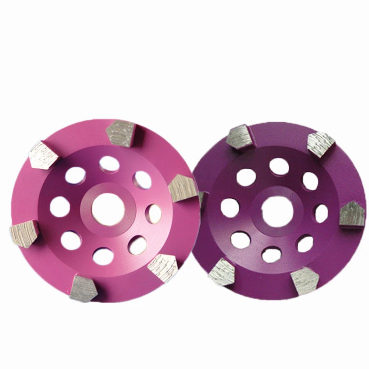 GD67 D125mm Diamond Concrete Grinding Wheel M14 Thread Holes 5 Inch Floor Disc with Six Bullet Segments 10PCS | Инструменты