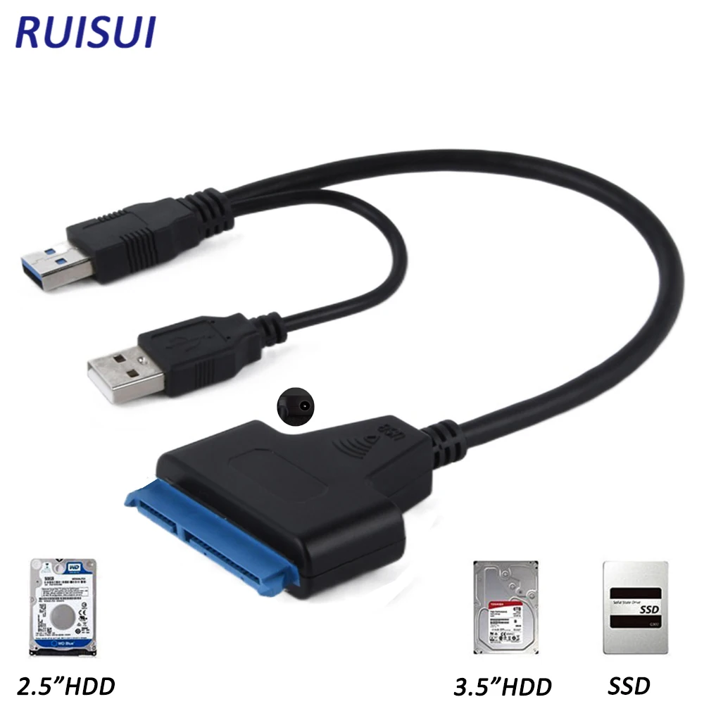 Адаптер SATA-USB 3 0 адаптер Usb SATA для 2 5 дюйма внешний SSD/HDD компьютера ноутбука HDD к USB