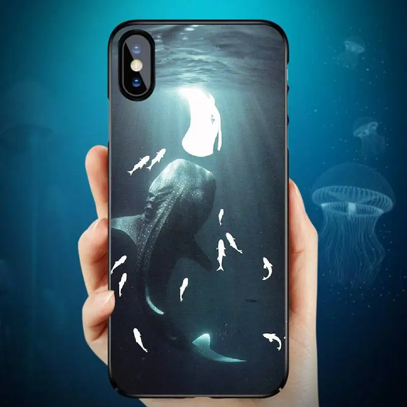 Чехол для телефона PENGHUWAN с изображением океана Кита акулы рыбы роскошный