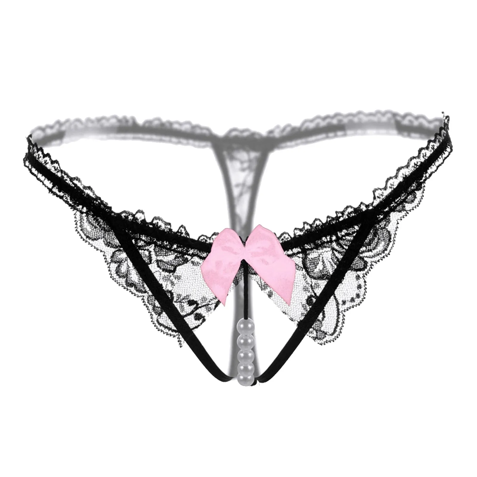 

2021 Sexy Lace Panties Women Transparent Low-waist Underpant Hollow Out Thong Female Seamless Underwear #W5