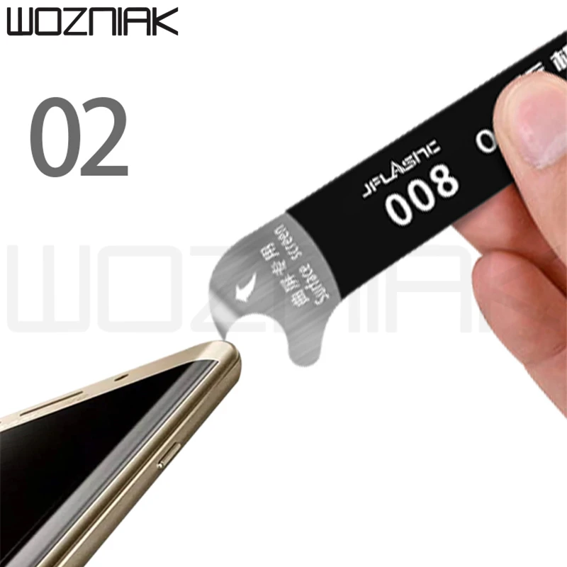 Возняк Изогнутый Экран Ультратонкий Металлический 0,1 мм Стальной Инструмент для Разделения и Вскрытия Различных Предметов