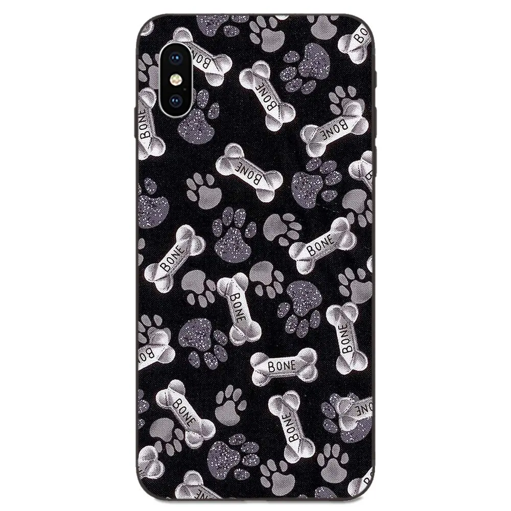 Мягкий чехол для Apple iPhone 4 6 6S 7 8 11 Plus X XS Max XR Pro собаки девочек милые лапы собак