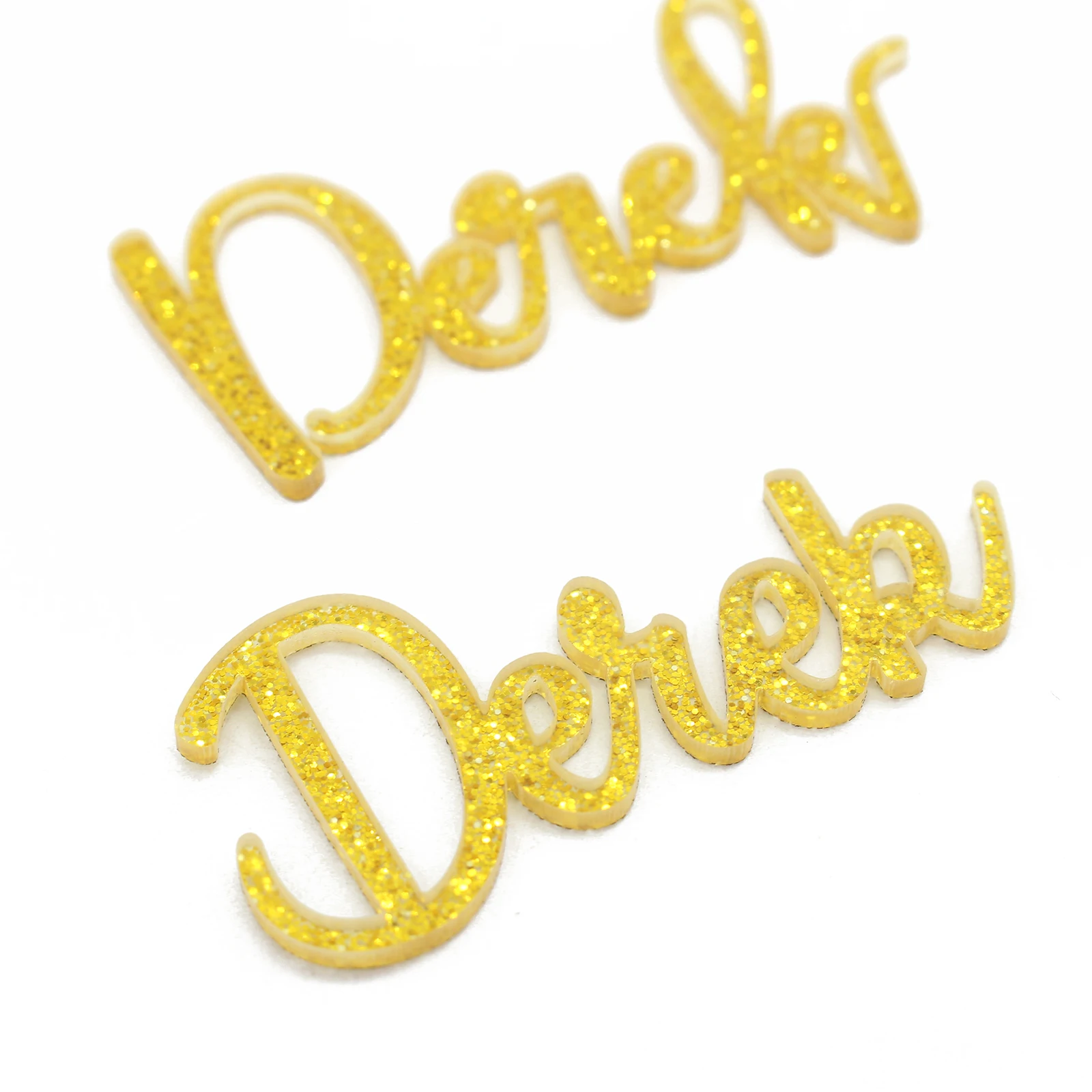 1x пользовательская лазерная резка акриловая Золотая карта для места фотография