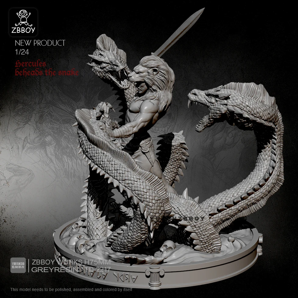 

75MM Resin Model Kits God of War Leech self-assembled TD-2217