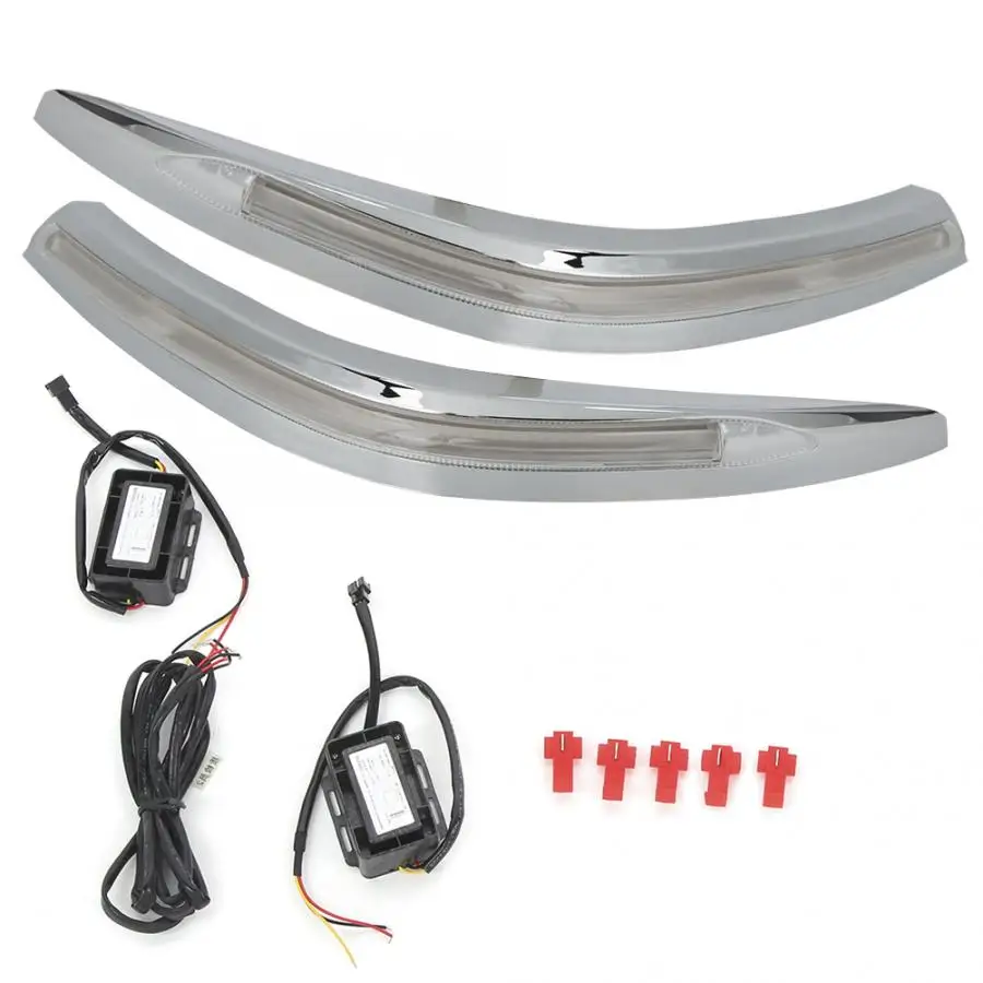 1 пара 2 Цвета Автомобильный светодиодный дневной светильник бровей DRL Подходит