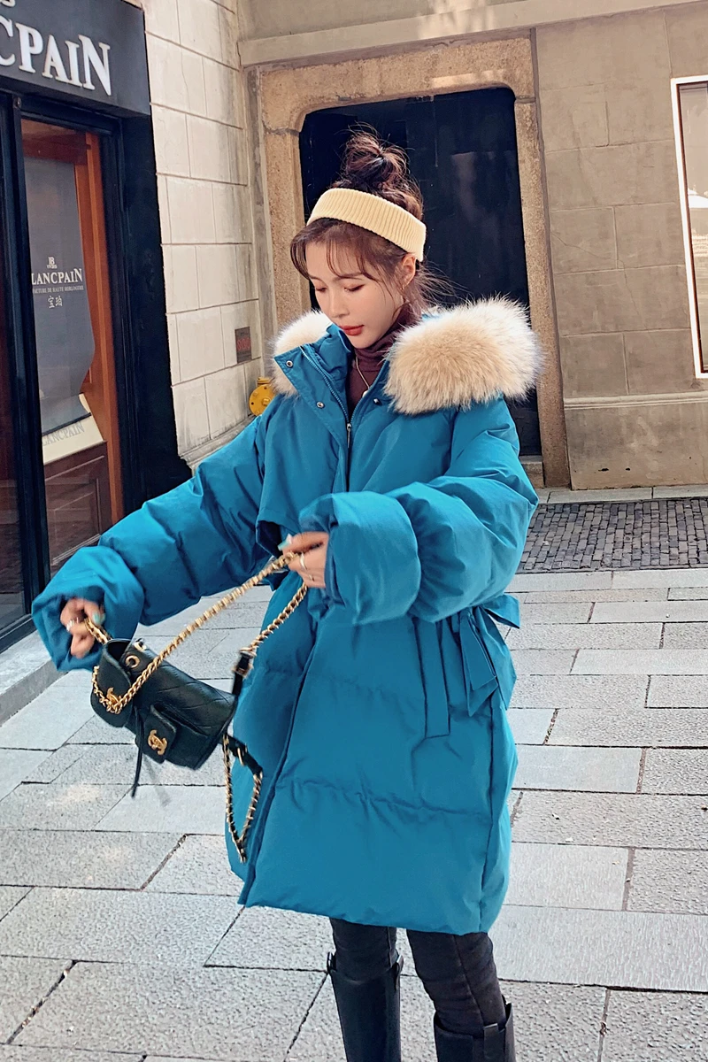 

2020 New Winter Coat down Cotton Jacket Short and Medium Style Thickening plus Size Fur Collar Cotton Coat Chic Coat for Women
