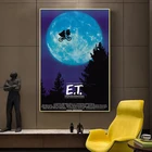 Классический E.T. Постер и печатные настенные картины с изображением инопланетянина НЛО фильм, рисунок на холсте для декора гостиной