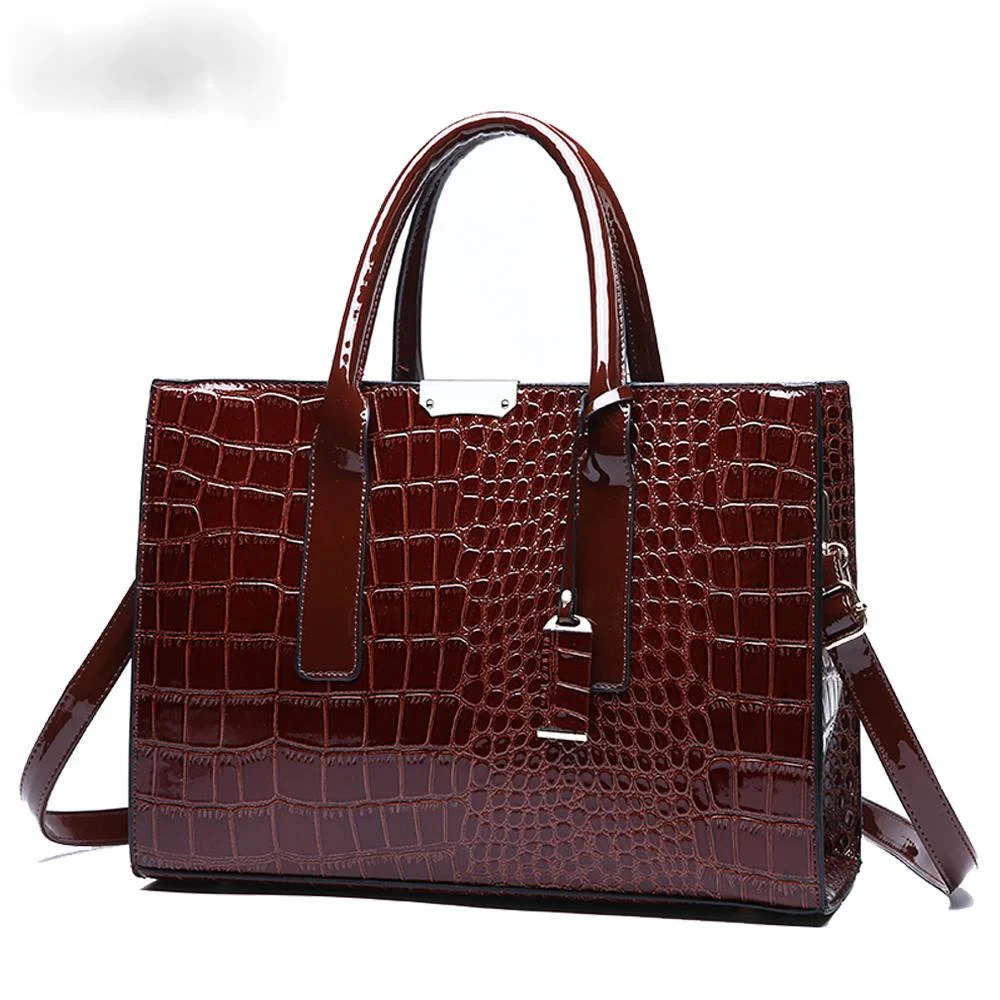 

Fashion Crocodile Pattern Ladies Handbags 2018 Luxury Handbag Women Bags Designer Large Capacity Women Shoulder Messenger Bag