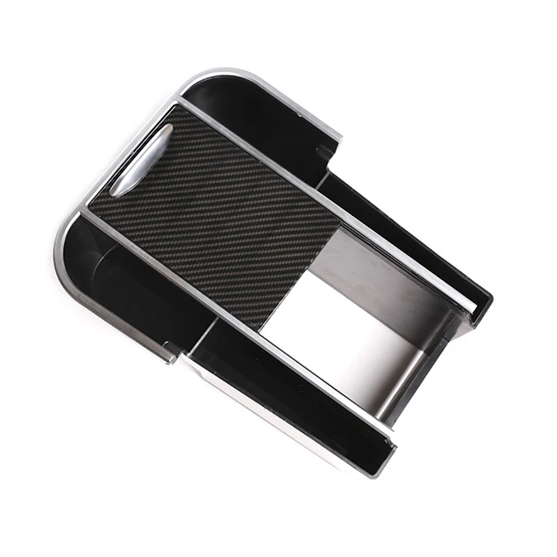 

for Land Rover Discovery Sport 2020 ABS Carbon Fiber Pattern Storage Box Phone Holder Glove Armrest Box Storage Box