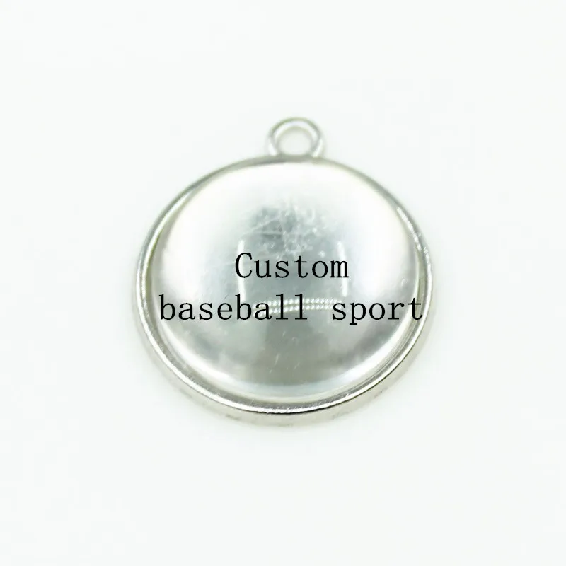 Baseball-MLB Пользовательские спортивные 10 шт. Американский футбол Бейсбол Спорт Висячие Подвески DIY браслет и браслеты ювелирные аксессуары - Окраска металла: Baseball-MLB