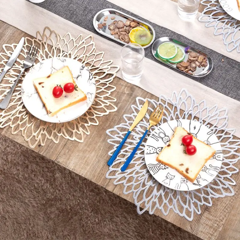 

Горячее тиснение, подстилка для вечерние, подстилка для украшения стола из ПВХ, коврик для журнального столика в западном стиле