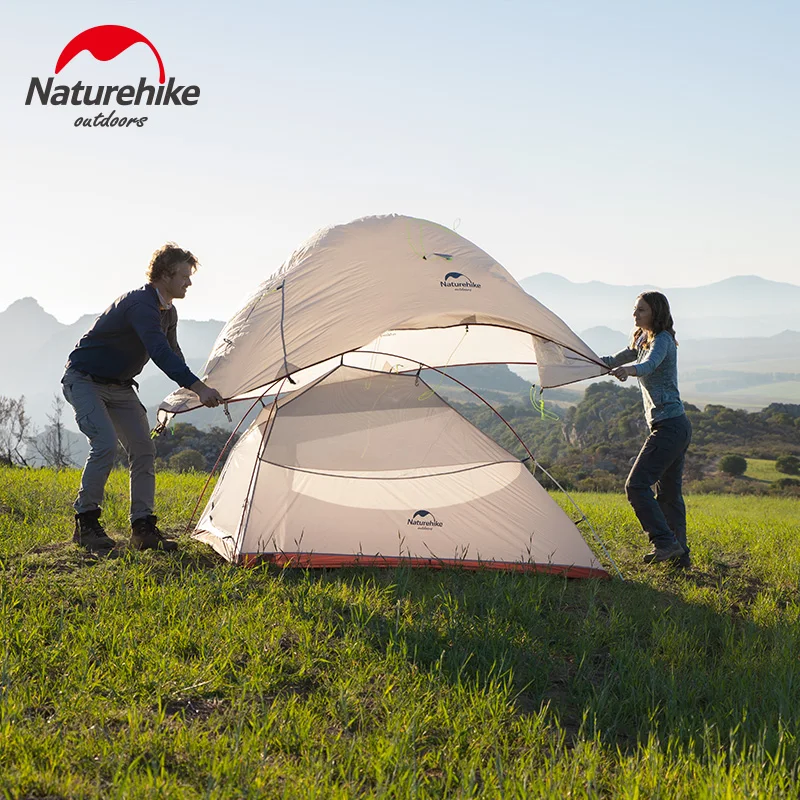 Туристическая палатка Naturehike Cloud Up Ультралегкая с ковриком для кемпинга на 1 2 3