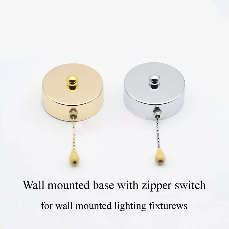 Настенное основание с переключателем на молнии для настенного освещения