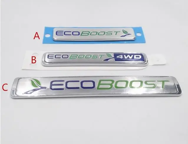 Автомобильная наклейка с эмблемой Ecoboost для Ford Focus Kuga Escape F 150 на заднюю