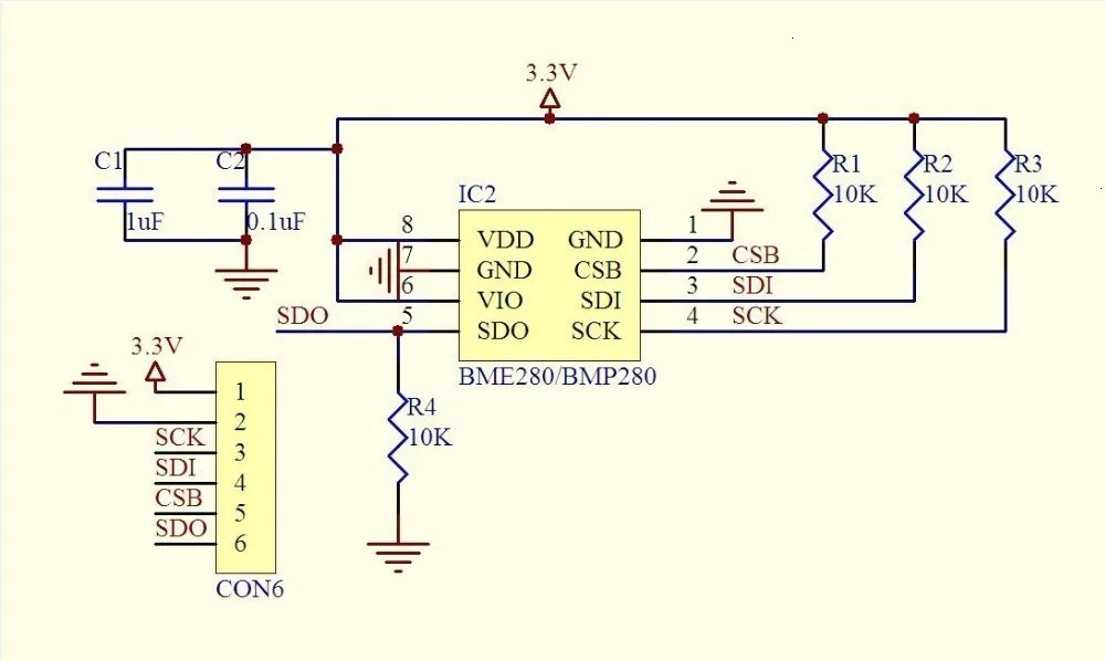 1 шт. ShengYang GY-BME280-3.3 прецизионный высотомер атмосферного давления BME280 модуль датчика для arduino