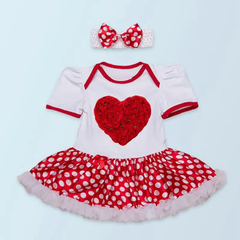 Love Mom (Я люблю маму Детское кружевное платье-комбинезон повязка на голову Детская