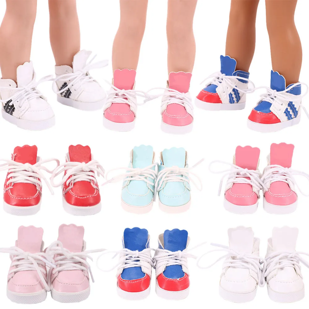 Кукольная обувь в полоску спортивная для американской куклы 14 5 дюйма и Paola Reina Doll