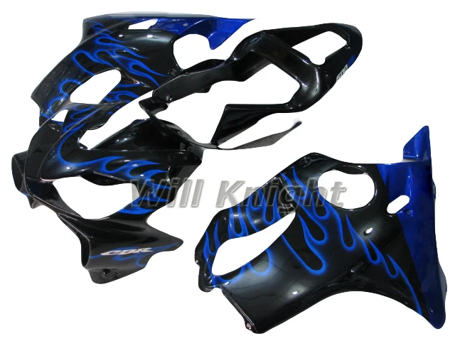 Мотоциклетные комплекты обтекателей с синим пламенем для Honda CBR 600 F4I CBR600F4I 2001 2002 2003