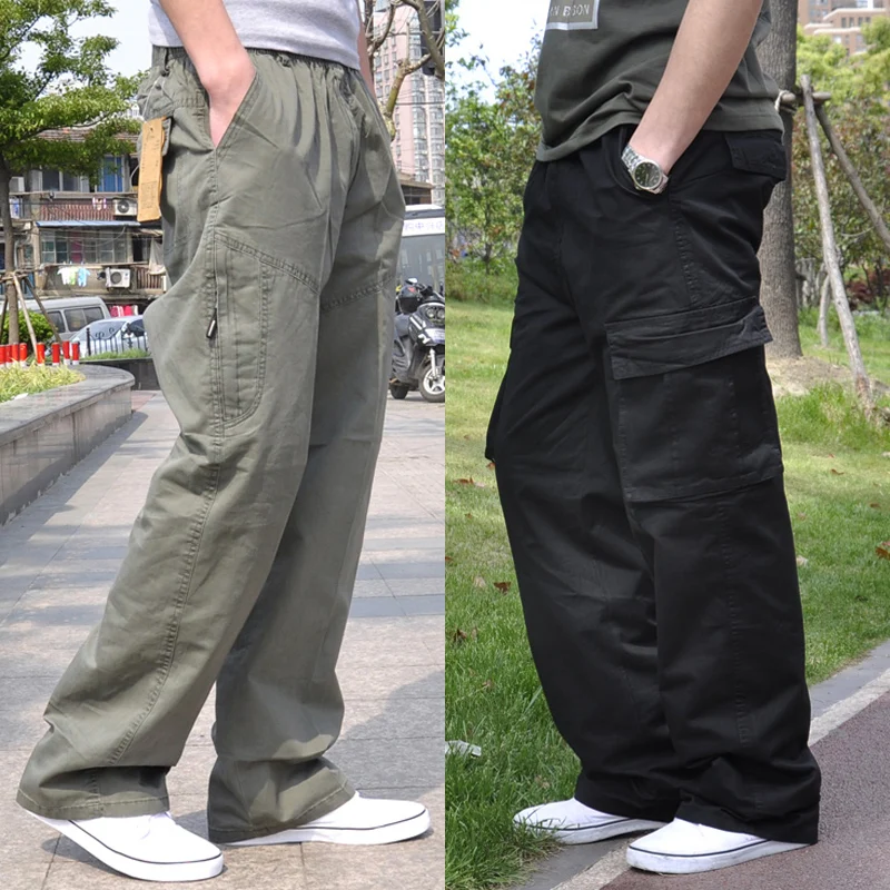 

men Harem tactica Pants brand 2020 summer Sagging cotton caigo pants men Trousers sporting Mens Joggers Feet pants