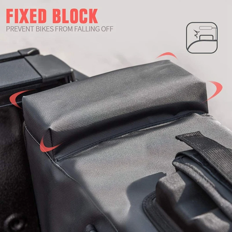 

Tailgate Pad Shuttle Pad for Pickup Truck - Tailgate Protection Pad Transports 2 Bikes with Bike Straps Tool Pocket