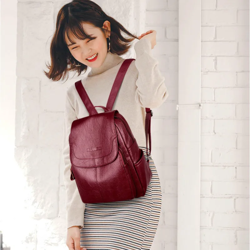 

Women Backpack 2020 New Fashion Student Leisure Bag Fashion Shoulder Pack Backpack Women's Daypack Rucksack