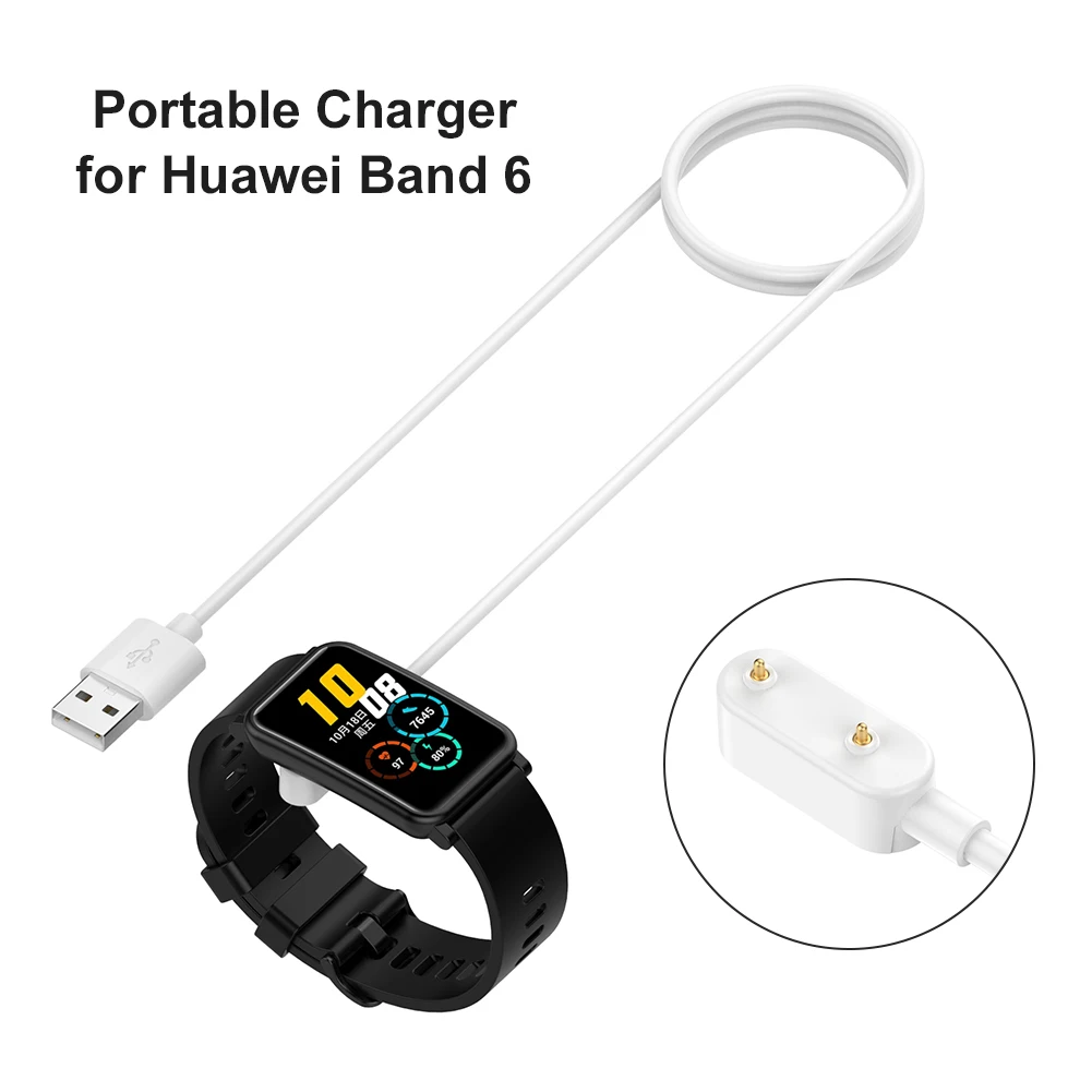 1 м USB кабель для зарядки портативный браслете Huawei Band 6/часы подходят Honor Зарядная