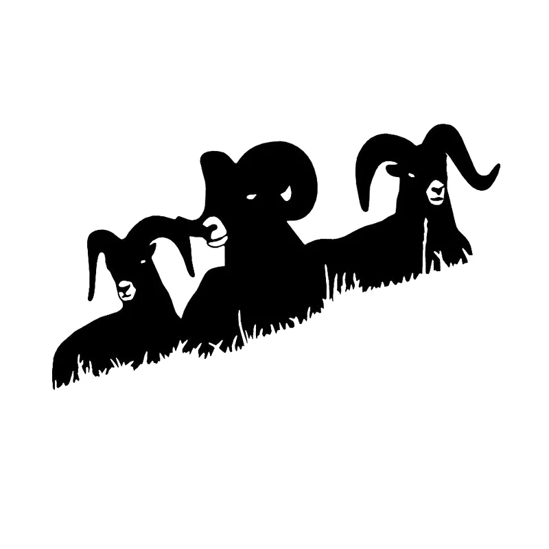 

17*10cm Three Rams car stickers Hunting Mountains Car Bumper Window Vinyl Decal Sticker