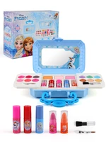 new disney girls frozen elsa anna cosmetics beauty set toy kids snow white princess fashion toys play house children gift