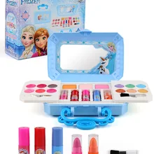 New Disney girls frozen elsa anna Cosmetics Beauty  Set Toy kids snow White princess Fashion Toys Play House Children Gift