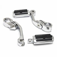 motorcycle 32mm 1 14 short angled highway engine guard foot pegs footrest mount for harley streamliner touring road glide