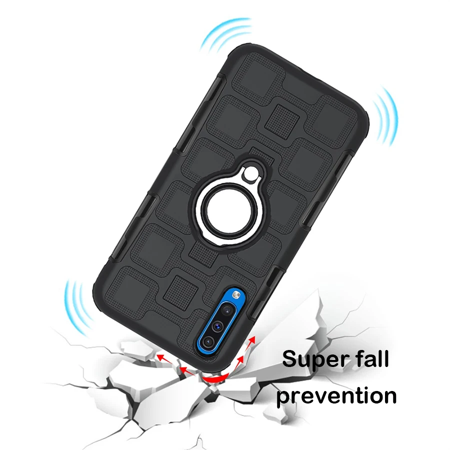 Противоударный держатель чехол с крышкой для samsung galaxy A10 20 30 40 50 60 70 M10 20 30 магнитное кольцо чехол для samsung A70 40 чехол