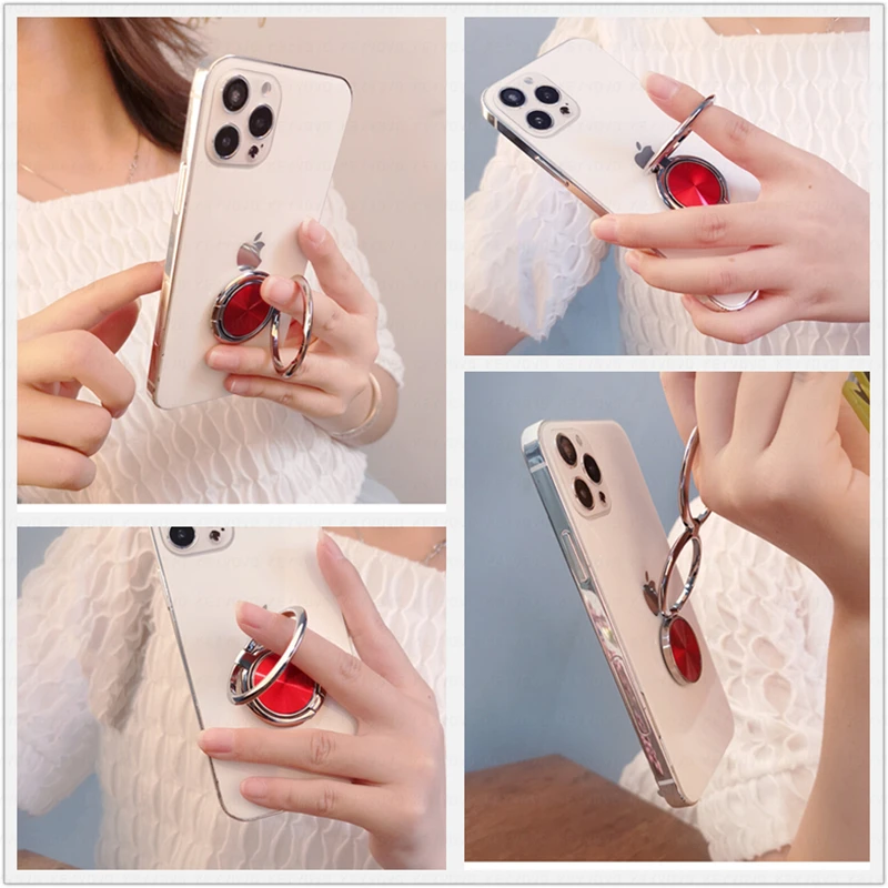 360 Rotation Foldable Mobile Phone Stand Back Ultra Thin Ring Holder Multi Angle Portable Desk Finger Kickstand Universal | Мобильные