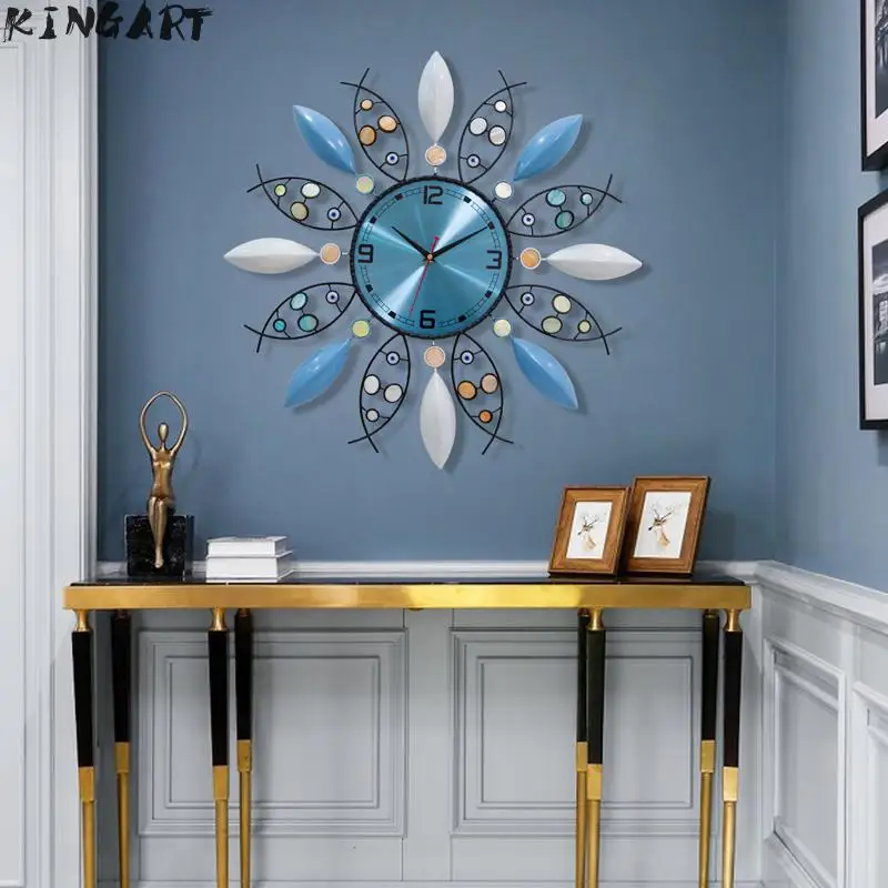 Большие железные настенные часы современный дизайн висячие для гостиной
