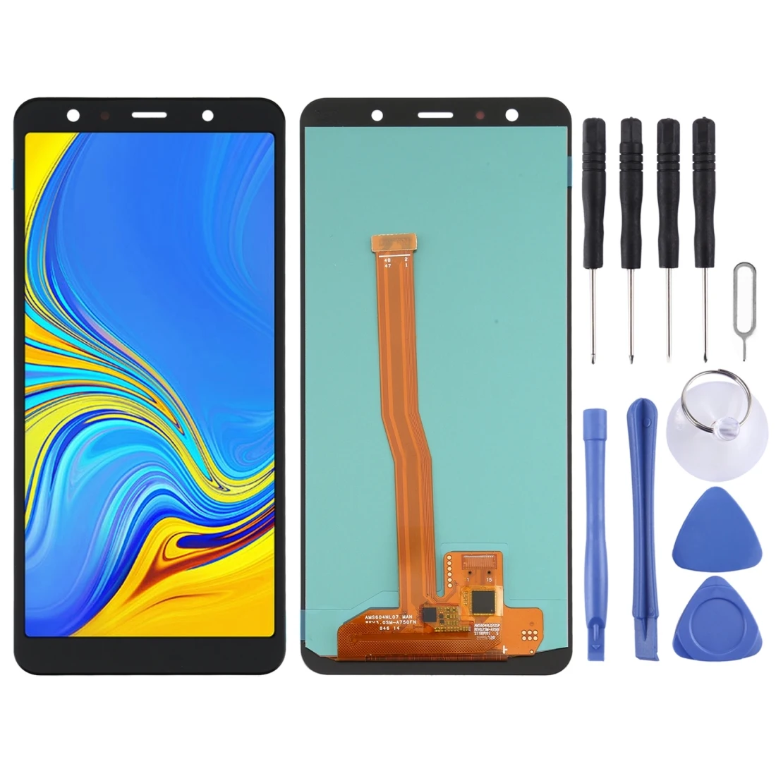 

IPartsBuy для Samsung Galaxy A7 (2018) SM-A750 OLED материал ЖК-дисплея и сенсорного экрана в сборе