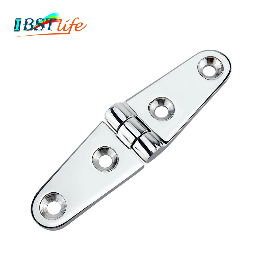 

SS 316 marine grade 26*102mm cast Boat Caravan RV Deck Hinge Cupboard Cabinet Drawer Door Strap Butt Hinge Furniture Hardware