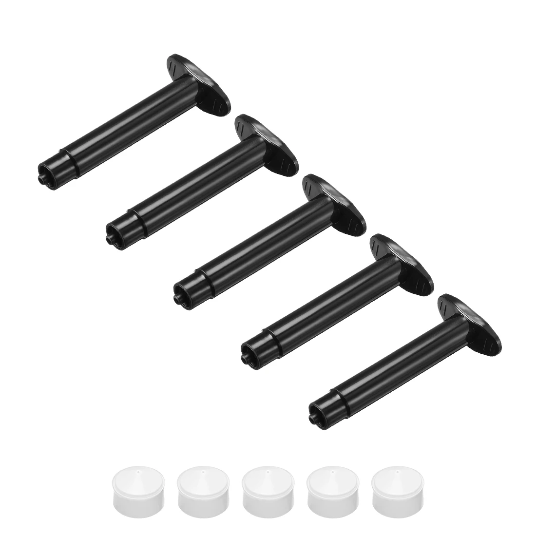 Черные клейкие шприцы uxcell 3CC/3 мл трубчатая Втулка с поршнем для промышленного