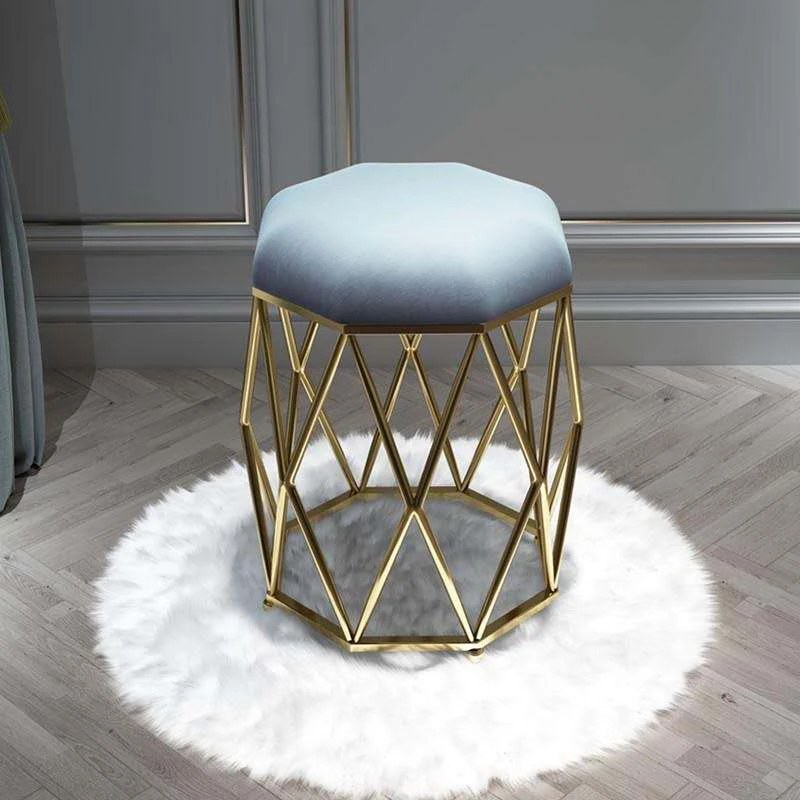 

Мебель для гостиной, металлический современный минималистичный круглый низкий стул, Скандинавская мебель, туалетный столик, мягкие стулья, стулья для макияжа