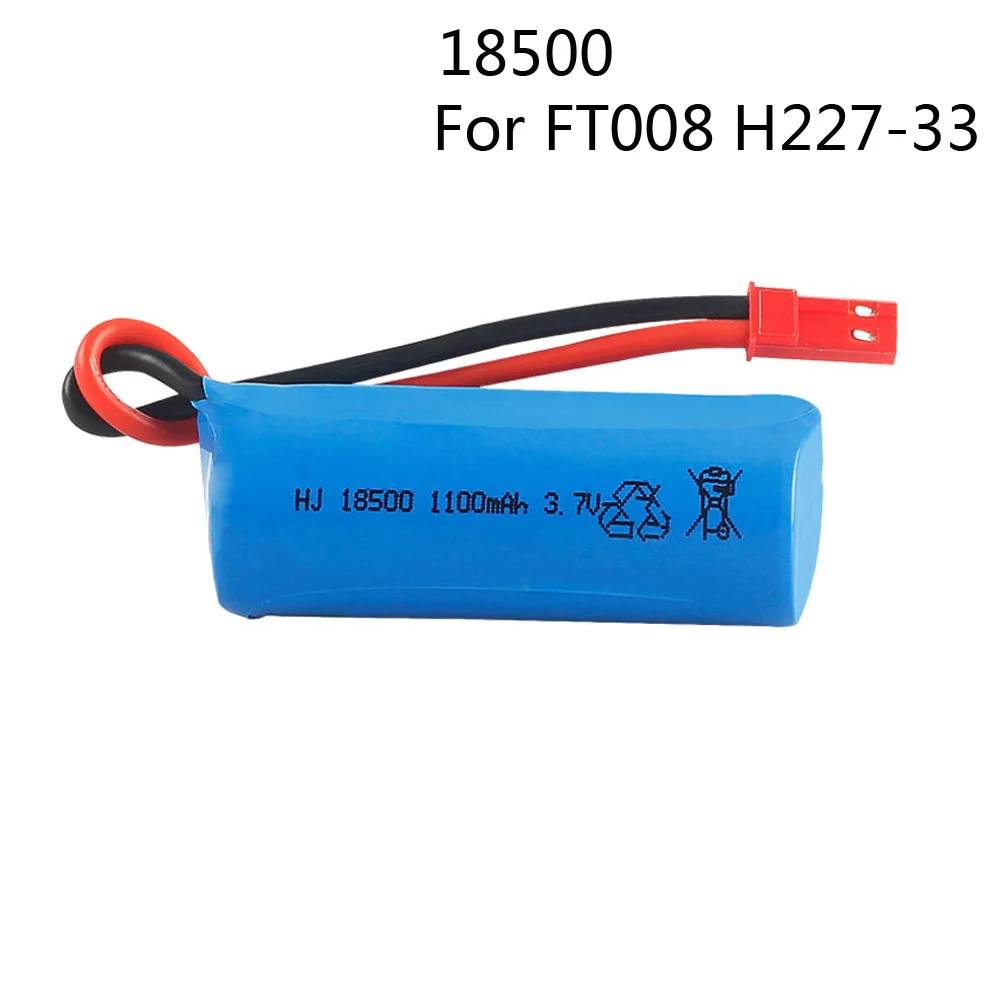 3,7 V 1100mAh 15C Lipo батарея для S900 FT008 лодка H227-33 Дистанционное управление вертолет 18500 Li-po батареи для игрушки SM/JST Plug