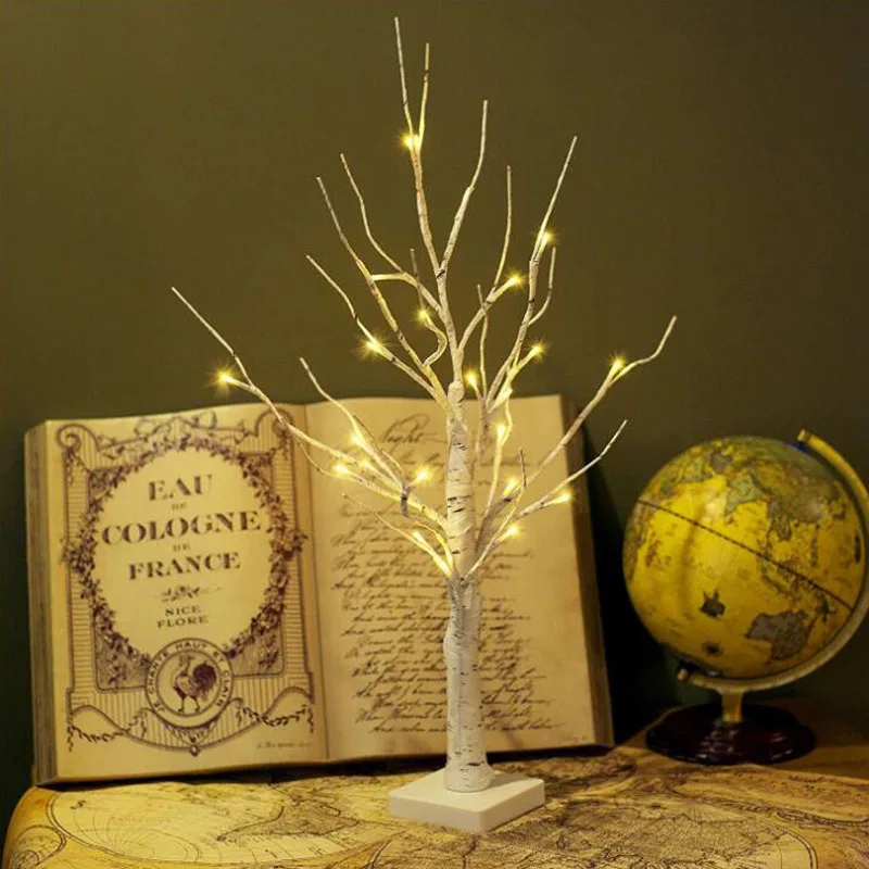 

Christmas Decoration Artificial Autumn Maple LED Tree Battery Operated Table Lights Lamp Wedding Thanksgiving Home Decorations