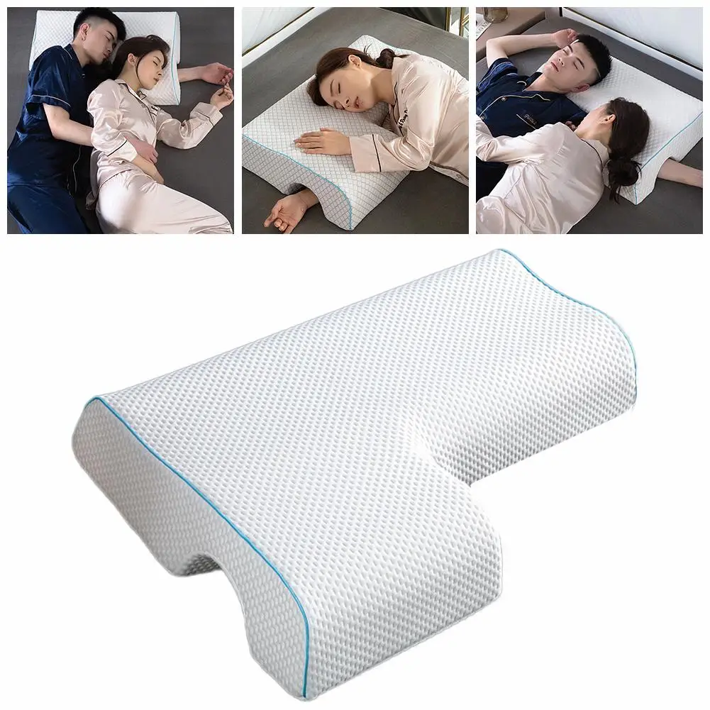 

Couple Pillow Anti-pressure Hand Memory Foam Pillow Cuddle Sleep Side Sleeper Pad Protection Cervical Reduce Neck Arm Pain