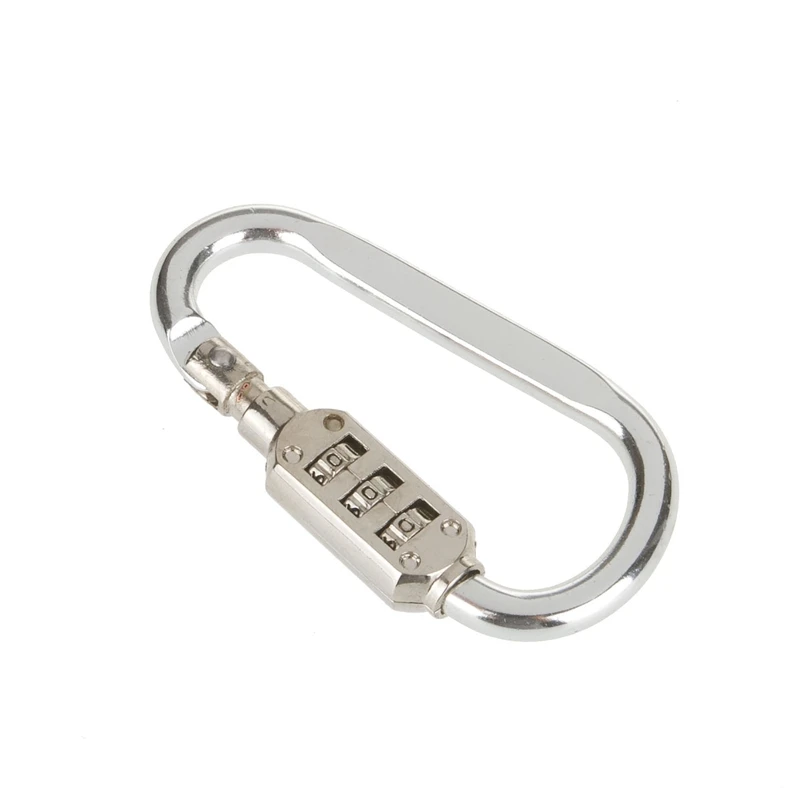 Серебряный карабинный замок d образное кольцо с зажимом на цепочке сумка для