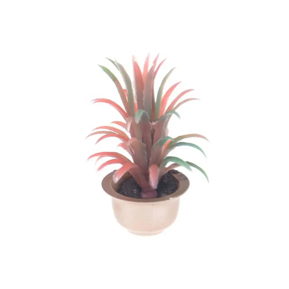 

1:12 doll house miniature garden decoration mini potted plant flower pot potted doll decoration bonsai model kids plays toys