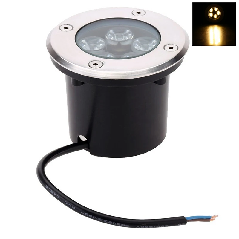 

New 5W LED Outdoor Ground Spot Light Garden Path Floor Underground Buried Yard Lamp Spot Landscape Light IP67 Waterproof AC 85-2
