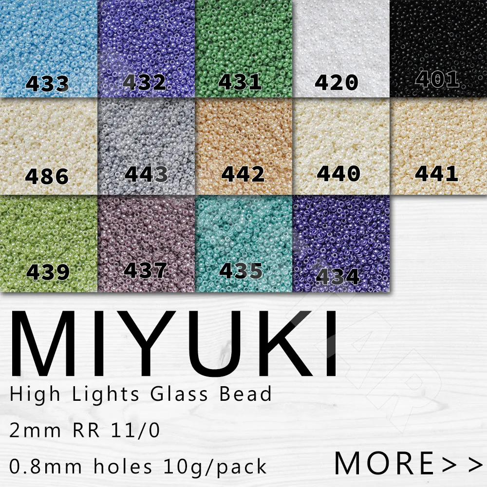 

BLUESTAR 2020 MIYUKI vintage high lights glass bead 2mm11/0 jewelry accessories embroidery bead 10g/pack clothing adjuvant