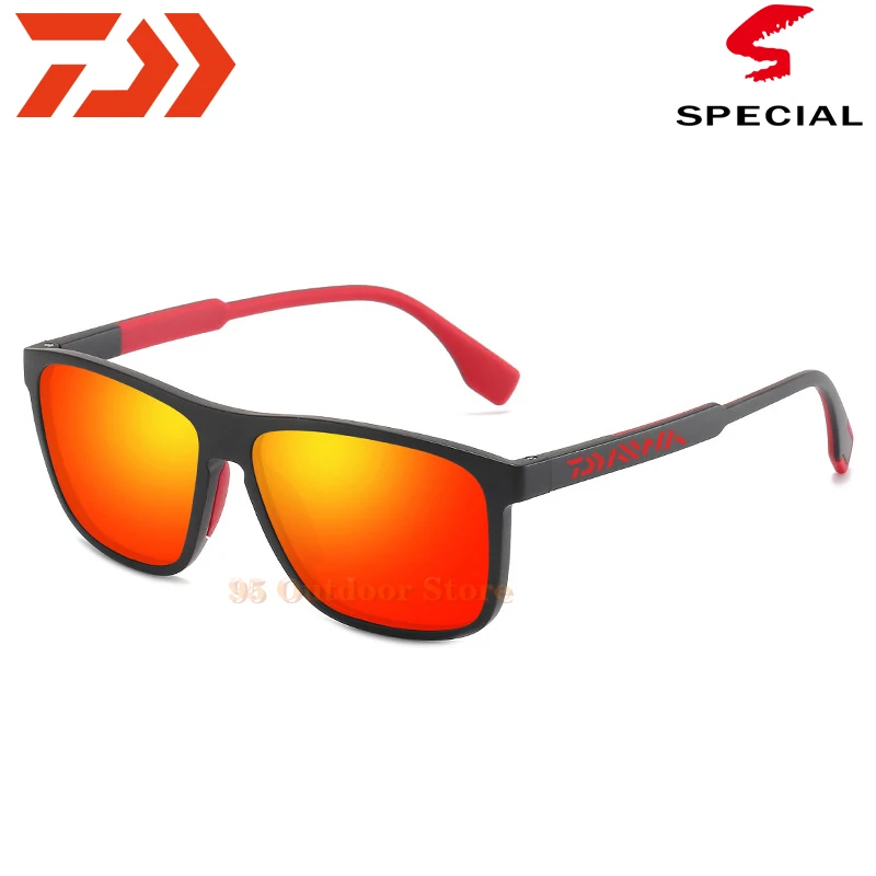 Daiwa Designer New Fashion Polarized Sunglasses Men Square Frame Male Sun Glasses Fishing Driving UV400 |