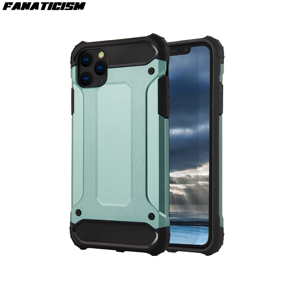 

300pcs Rugged Dual Layer Steel Armor Phone Cases for iPhone 12 pro Max 12pro 12mini Case Duty Shockproof Hard PC TPU Back Cover