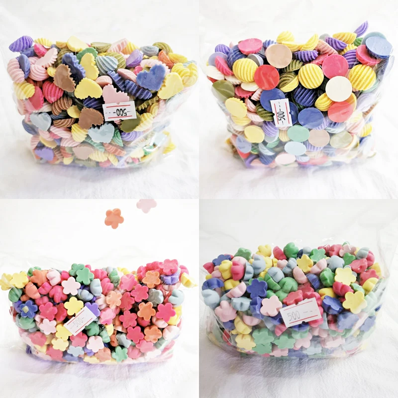 

500 шт., круглые акриловые бусины в виде сердца, 15 мм, 20 мм