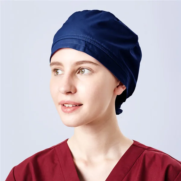 Surgical Cap Медицинский костюм униформа для женщин и мужчин больничный медицинский скраб одежда Униформа модный дизайн в обтяжку дышащая вся распродажа - Цвет: Surgical Cap