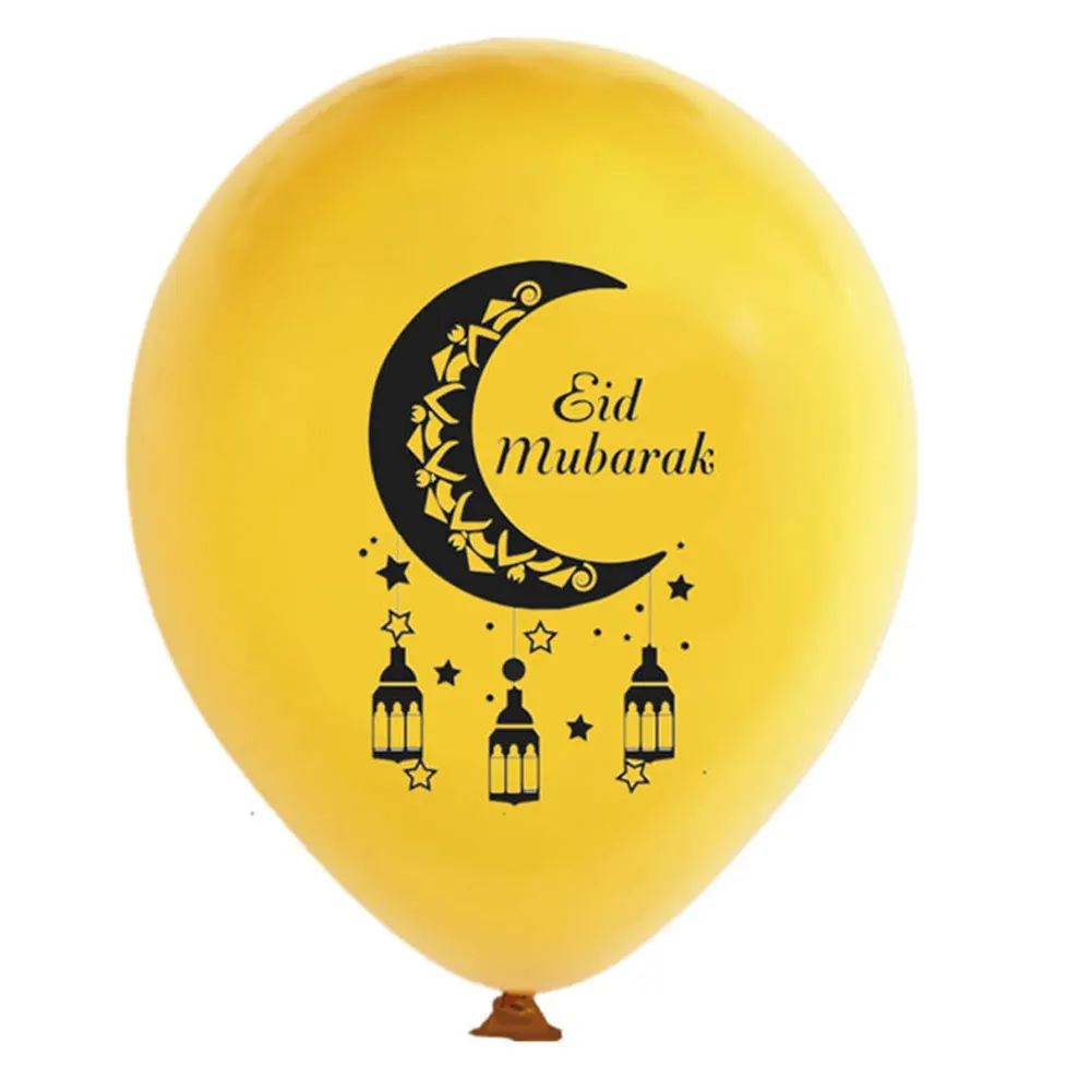 

12inch Eid Mubarak Latex Balloons Muslim Ramadan Ballons Decorations Happy Birthday Gifts Wedding Anniversaire Party Supplies