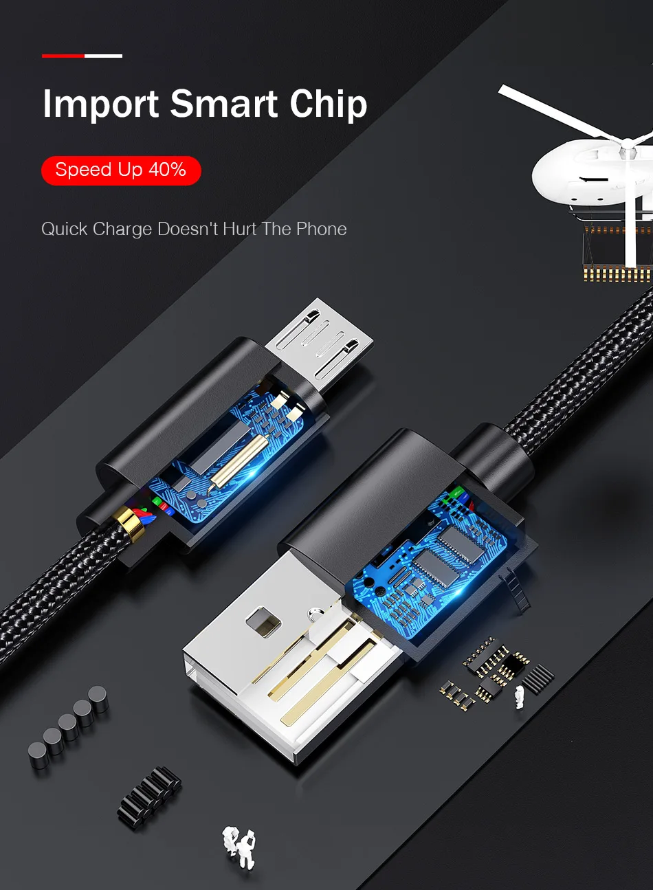 1 м кабель Micro USB шнур металлическая нейлоновая оплетка Кабель Microusb для передачи данных и зарядки Micro usb кабель для samsung Xiaomi huawei htc sony Lg